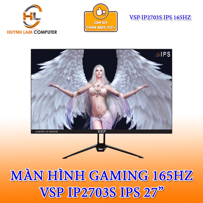 Màn hình VSP IP2703S 27inch Gaming (27&quot; IPS FHD 165Hz, HDMI+DP+Audio 3.5) - Hàng chính hãng