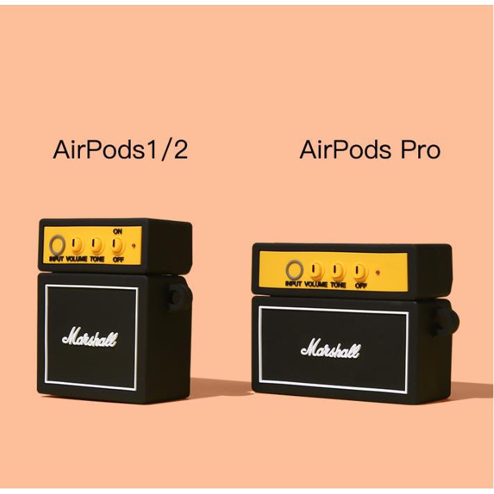 Vỏ Bảo Vệ Hộp Sạc Tai Nghe airpods 1 2 pro Bằng Silicon Hình Chiếc Loa Độc Đáo Thời Trang