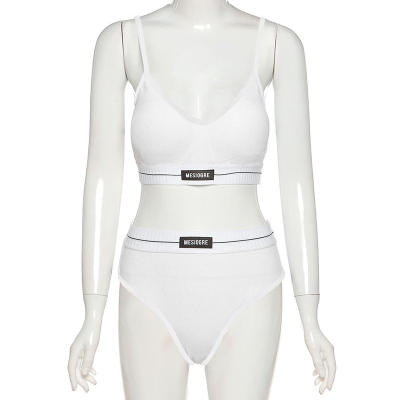 DUNEA Set đồ lót phối họa tiết chữ thời trang quyến rũ cho nữ