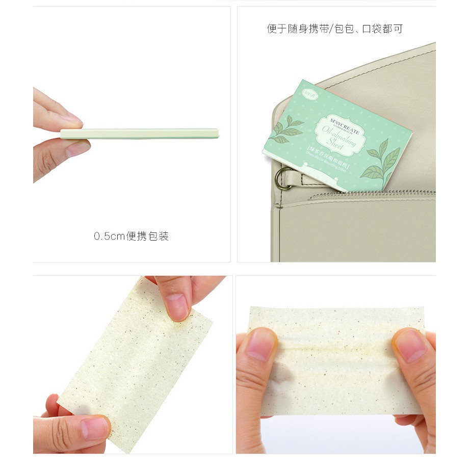 Giấy thấm dầu da mặt Maycreate 100 tờ chính hãng nội địa trung | BigBuy360 - bigbuy360.vn