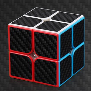 Rubik 2x2 Carbon Moyu - Sticker carbon cực bền