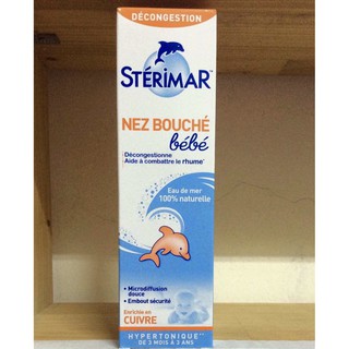 NƯỚC MUỐI KHÁNG VIÊM STERIMAR (cá heo màu cam) cho bé 3m+