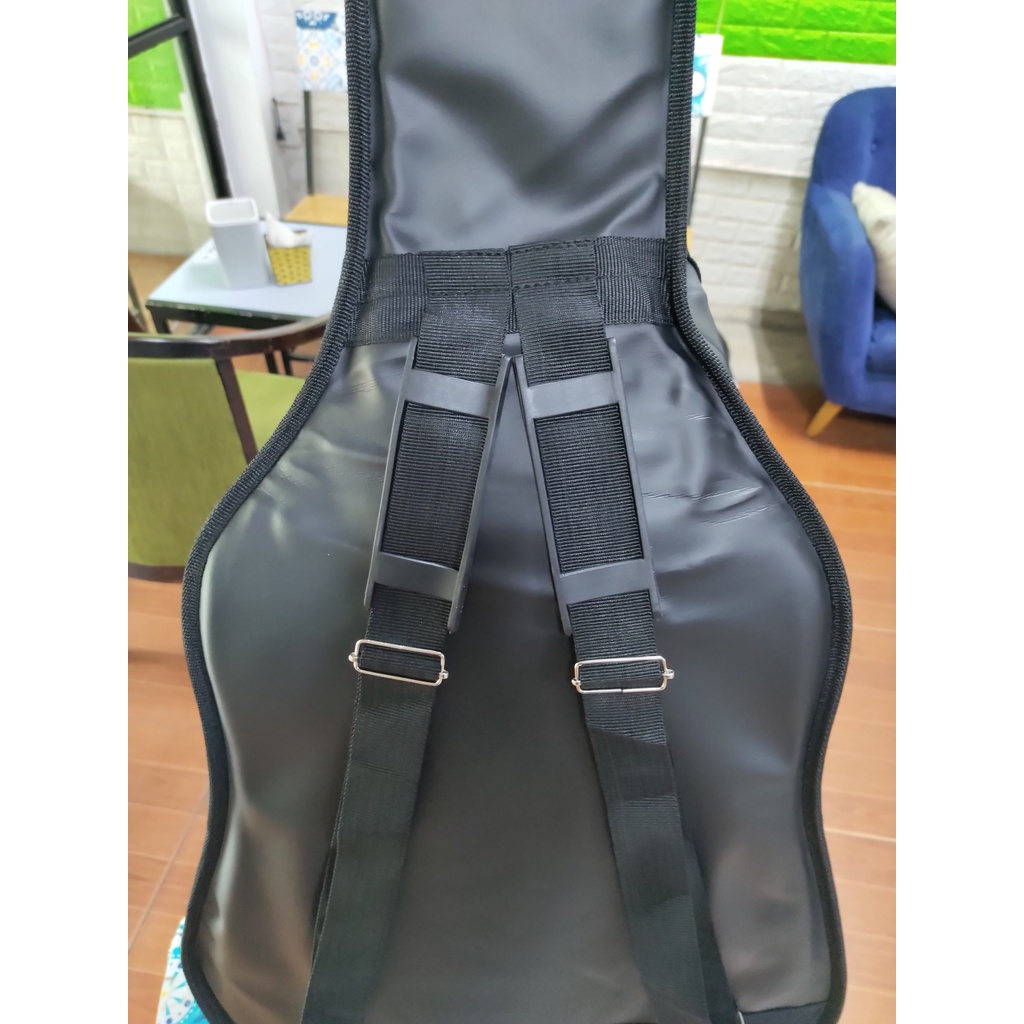 Bao da 3 lớp cho guitar. Bao đàn guitar 3 lớp. Có 2 quai đeo và 1 quai xách
