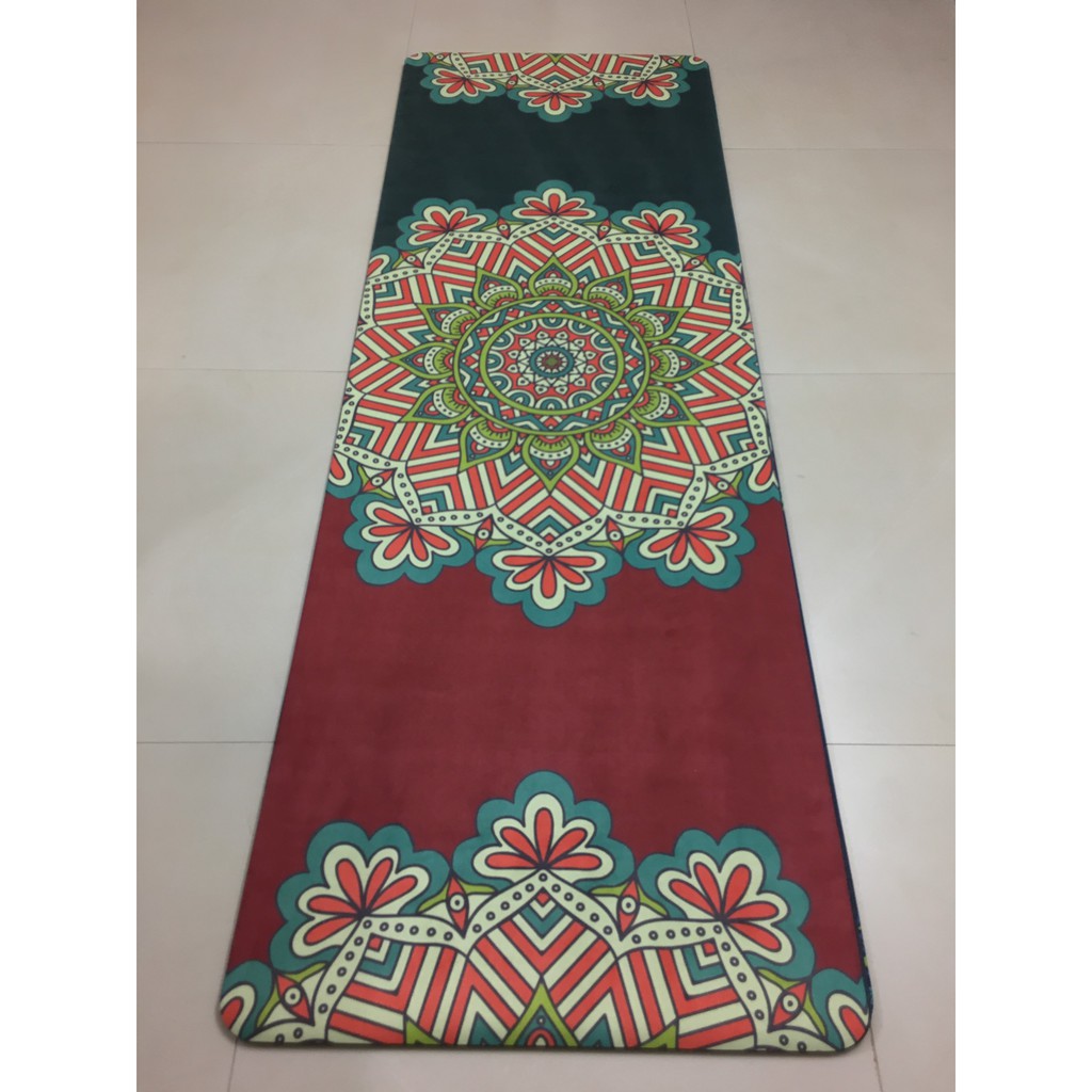 Thảm Du Lịch Yoga Hoa Văn Gập Gọn Hoạ Tiết 3D
