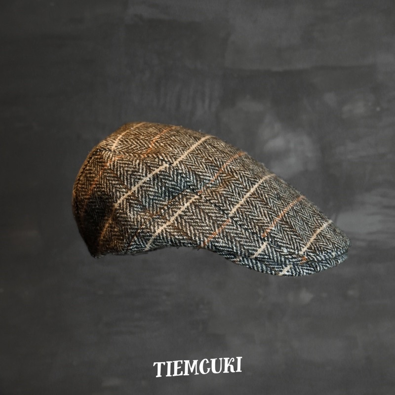 Nón beret cargo phong cách vintage, satorial