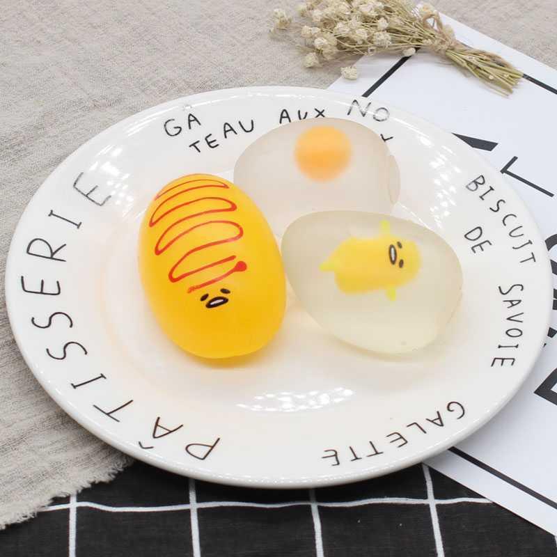Đồ chơi Bánh Plan Bánh Mật ong Gudetama trứng biến thái trứng trút giận Mochi bóp vui giải tỏa căng thẳng