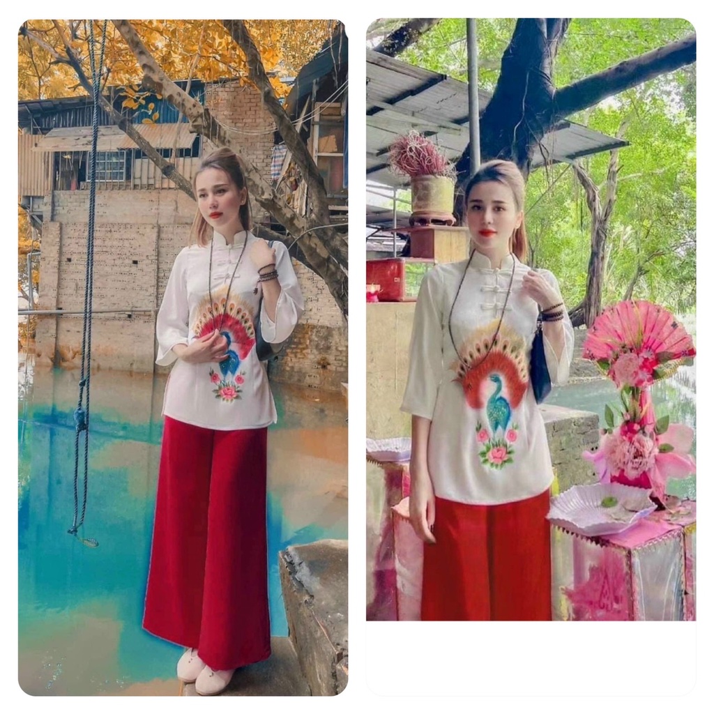 LỤA CON CÔNG#ĐỒ LAM THỜI TRANG CHẤT LIỆU VẢI MÁT KHÔNG NHĂN