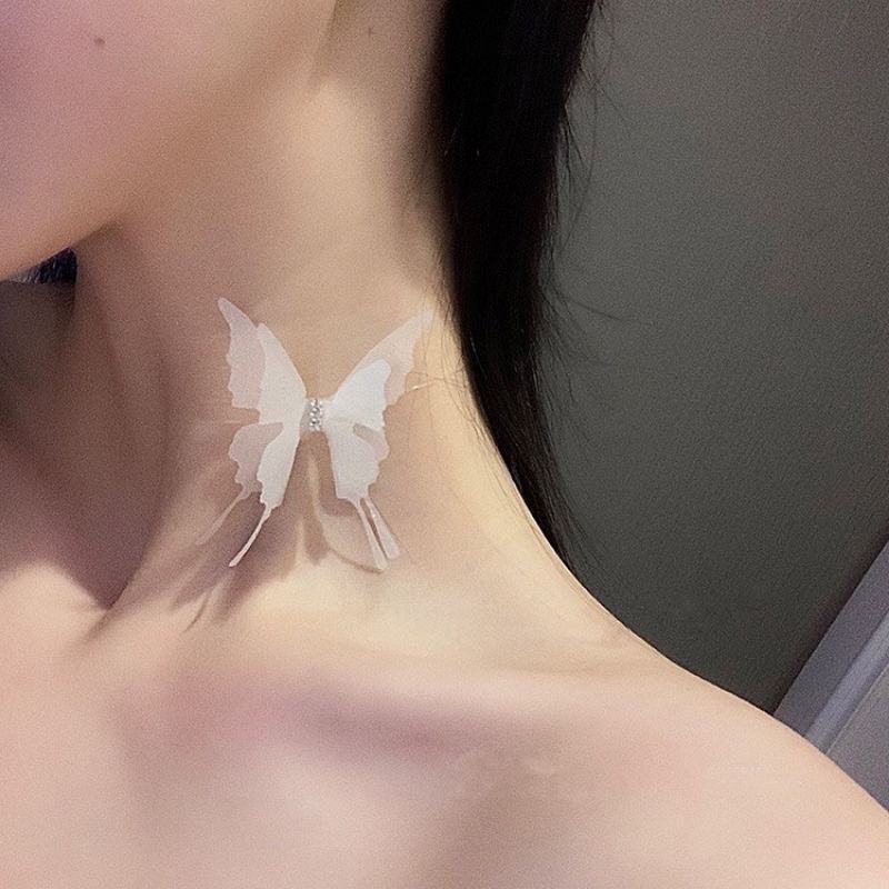 vòng cổ bướm voal 2 lớp