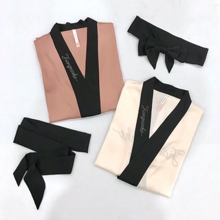 Áo choàng ngủ lụa cao cấp