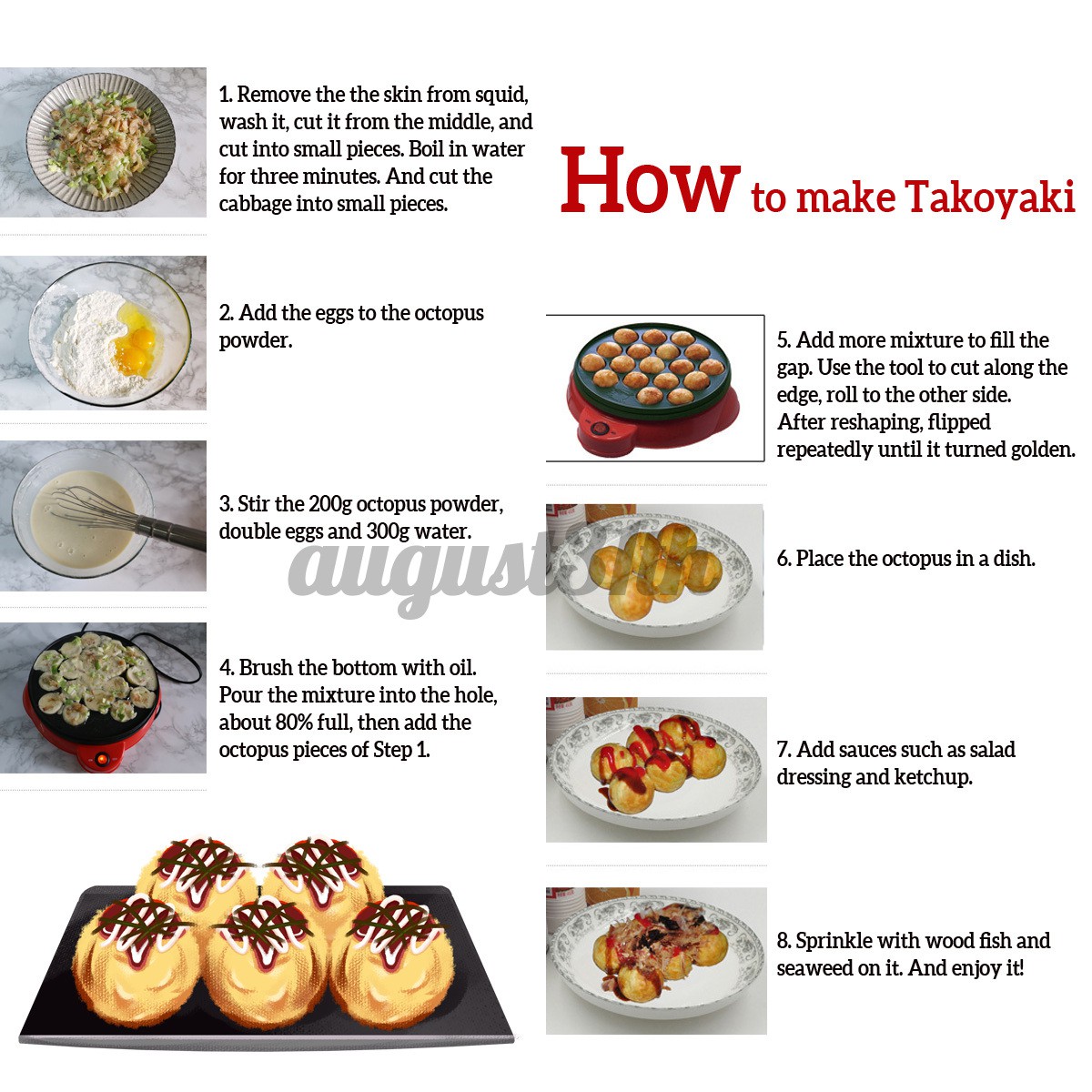 Lò nướng làm bánh takoyaki tiện dụng