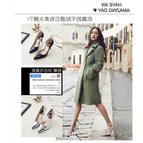 [Pride] The Same Style Of Celebrity Shoes Silver Pointed High Heels Xia Jin Silver Mid-Heel Stiletto Heel Is Thin All-Ma