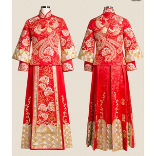 Hỉ phục cổ trang Mẫu đơn Phượng hoàng tung cánh