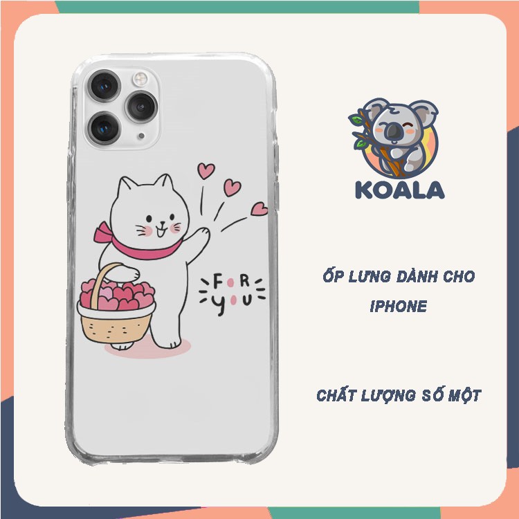Ốp iphone cặp thả tim cho bạn mềm Iphone 5 6 7/7Plus/8/8Plus/X/Xs/Xs Max/11/11 Promax/12/12 Promax LOV20210308