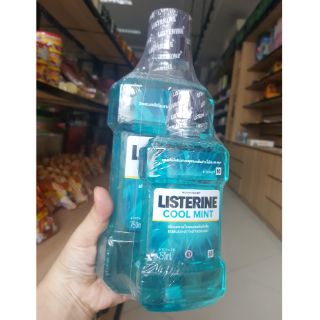 Nước súc miệng LISTERINE COOL MINT 750ml kèm chai nhỏ 250ml