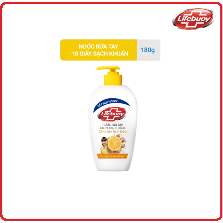 Nước Rửa Tay LIFEBUOY Diệt Khuẩn Chai 180g