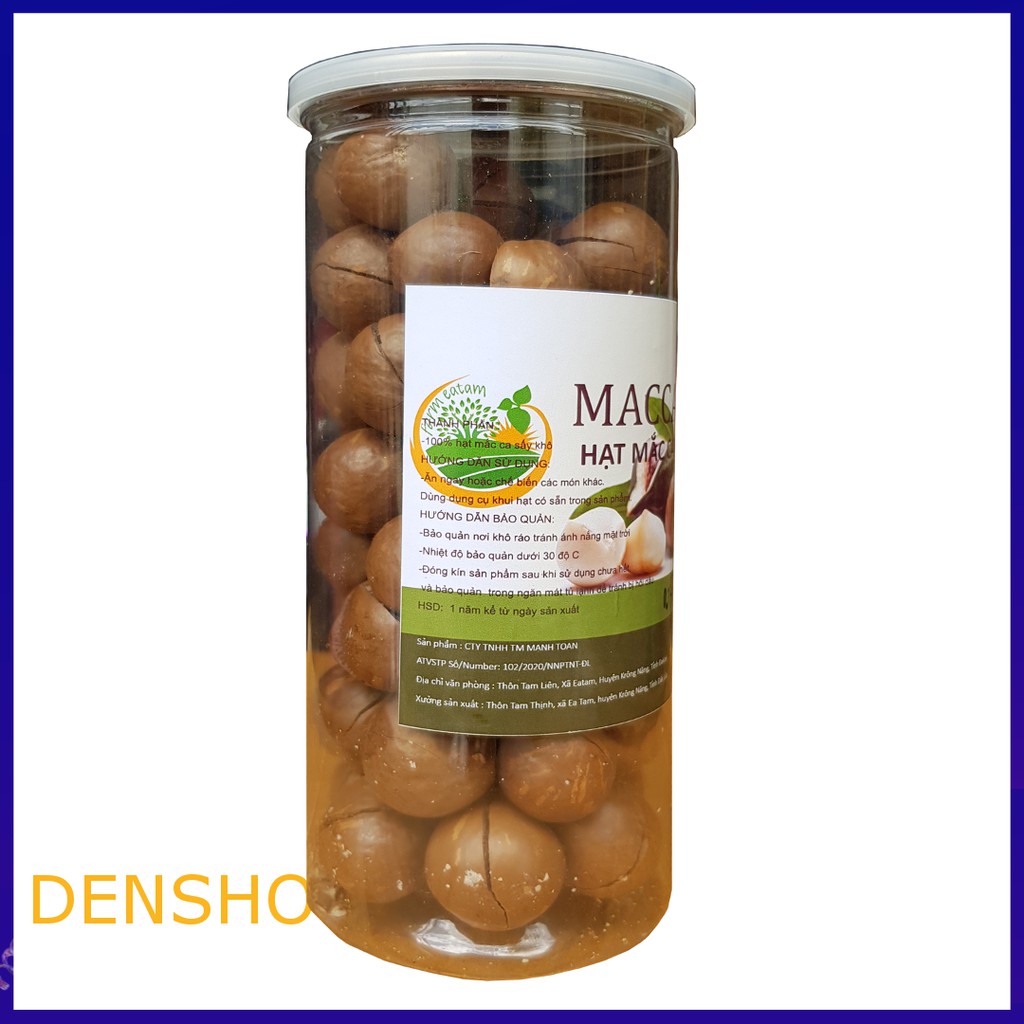 Hạt mắc ca Tây Nguyên MT ăn liền 500g - Hạt Macca - Macadamia Nut (Hàng Công Ty)