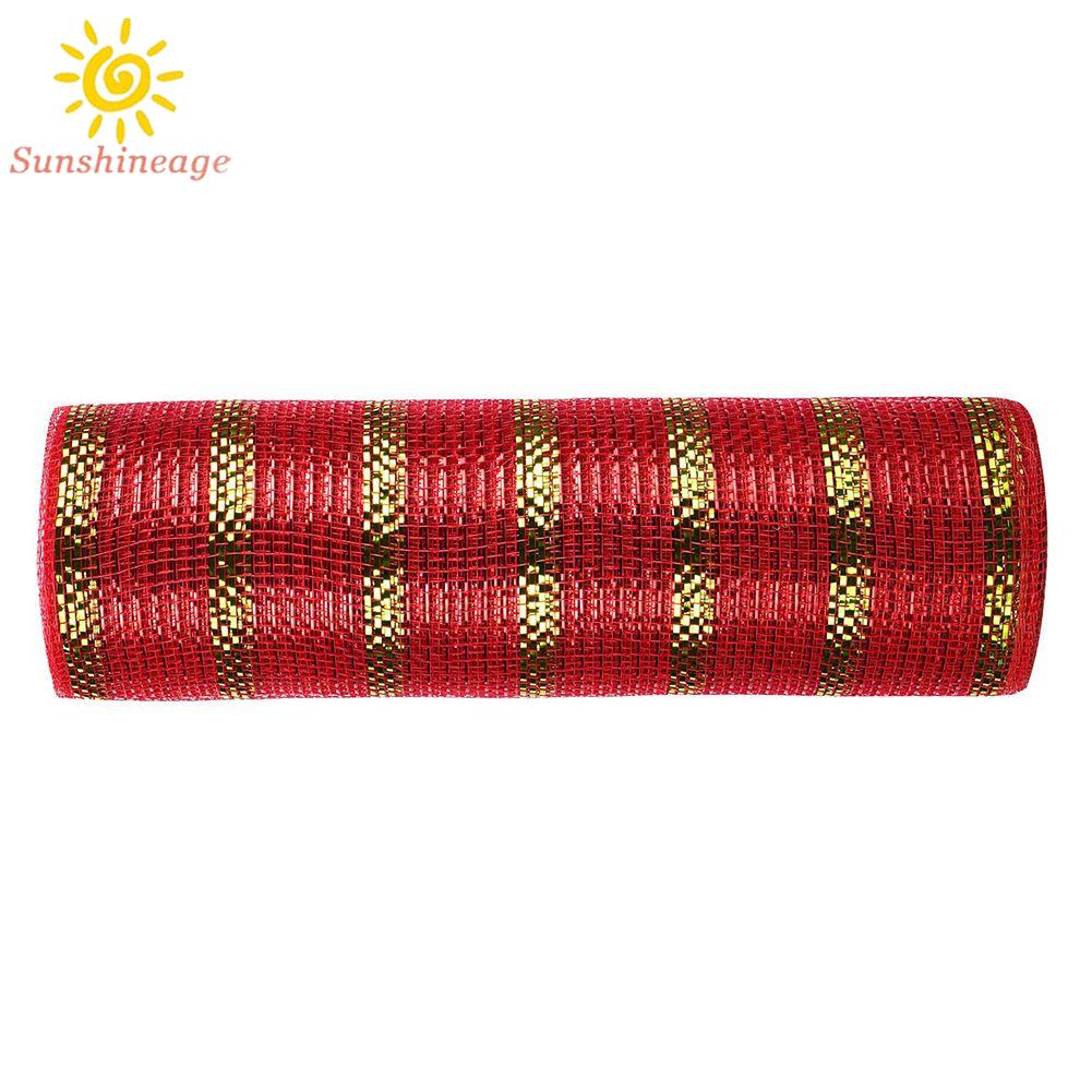 Cuộn Dây Lưới Ruy Băng Trang Trí Giáng Sinh Dài 10 Yards