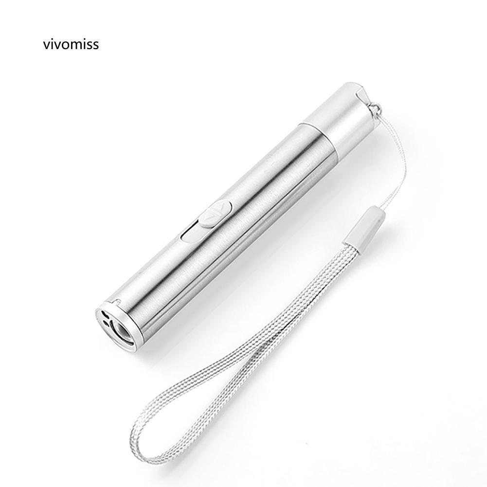 Đèn pin lazer dạng bút sạc USB 3 trong 1 cho vui chơi với mèo thú cưng