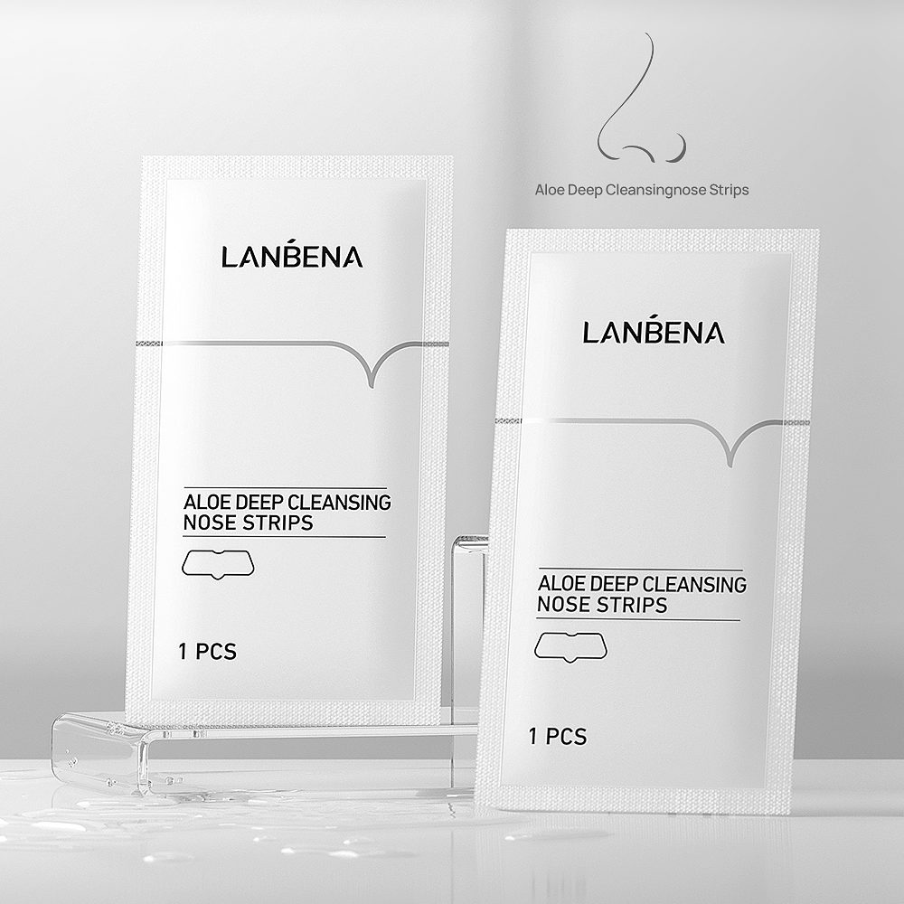 Mặt Nạ Lột Mụn Đầu Đen Cho Mũi Lanbena Chiết Xuất Lô Hội Se Khít Lỗ Chân Lông Sạch Sâu Hiệu Quả