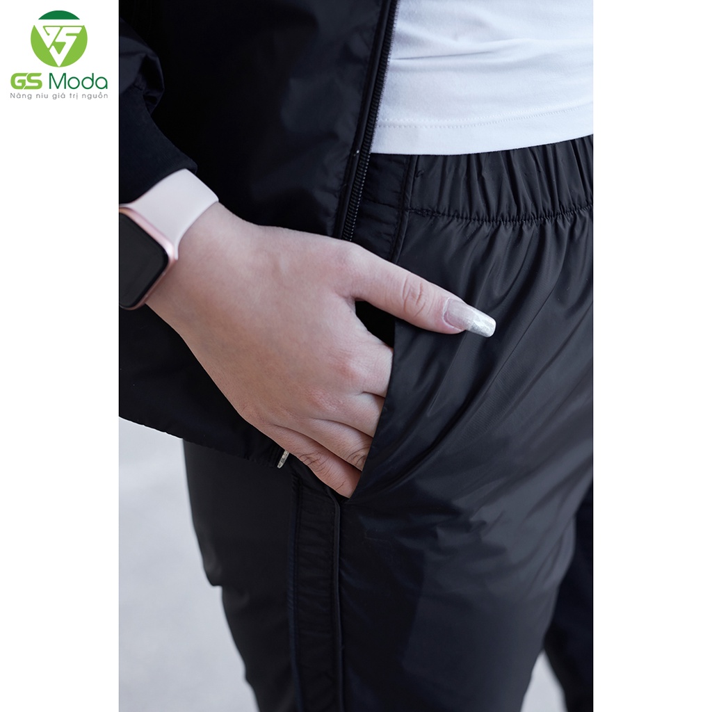 Bộ quần áo gió nữ thể thao 2 lớp GS Moda,  chống nước, chống gió, thiết kể trẻ trung, thời trang 2110005M