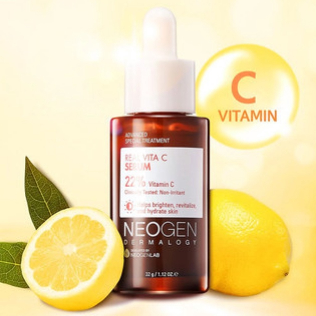 Tinh chất mờ thâm dưỡng trắng Serum Vitamin C Neogen Dermalogy Real Vitamin C Serum làm sáng da 30ml - Thi Vũ
