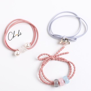 Dây buộc tóc Choobe đẹp, nhiều màu sắc tươi trẻ, phong cách thời trang PK05