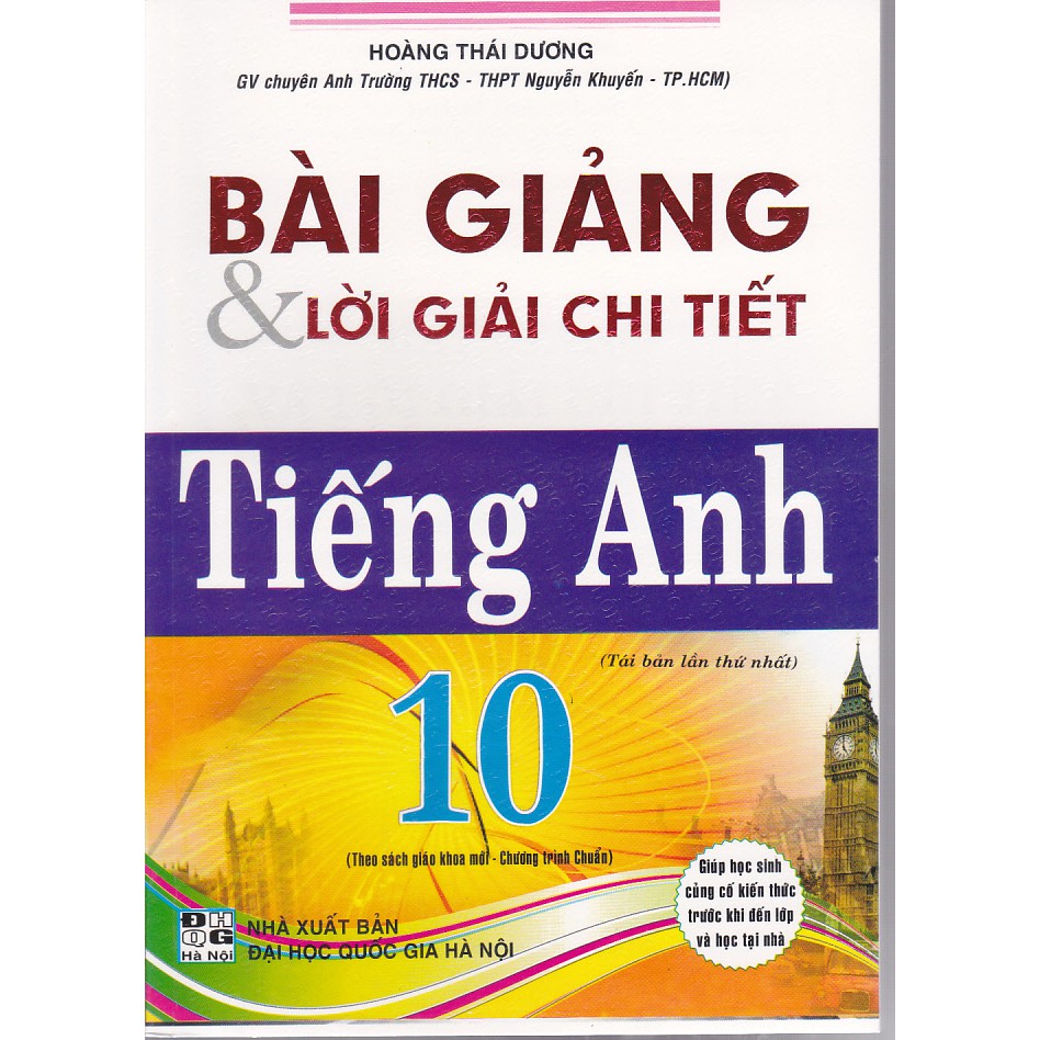 Sách - Bài giảng và lời giải chi tiết Anh văn 10