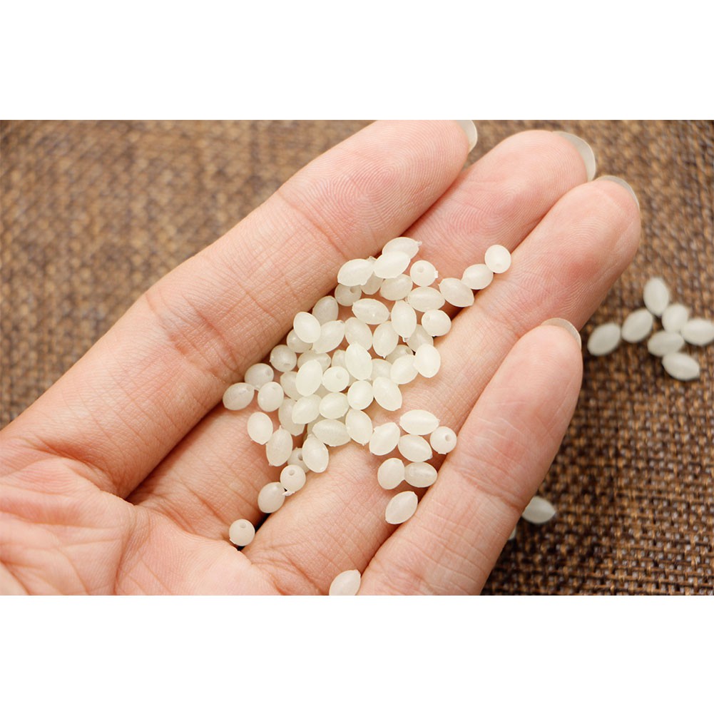 Bộ 100 hạt đá phát sáng trong tối dùng câu cá