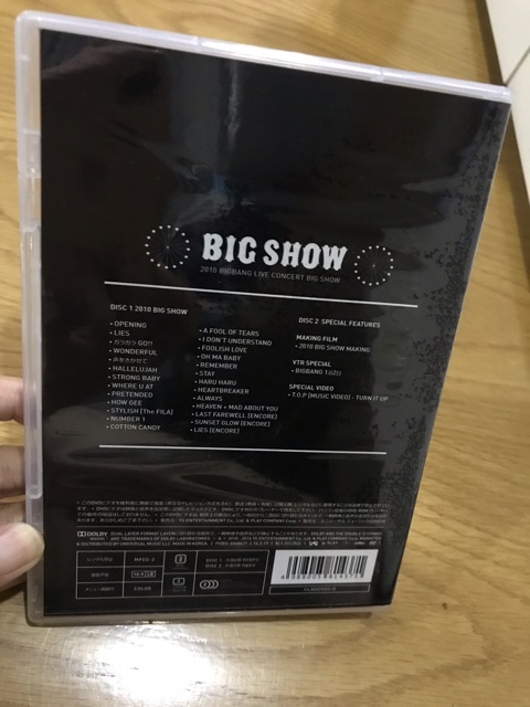 (BIGBANG) Album Nhật _ D.V.D Bigshow 2010 (new nguyên seal) hàng giới hạn 10.000 bản