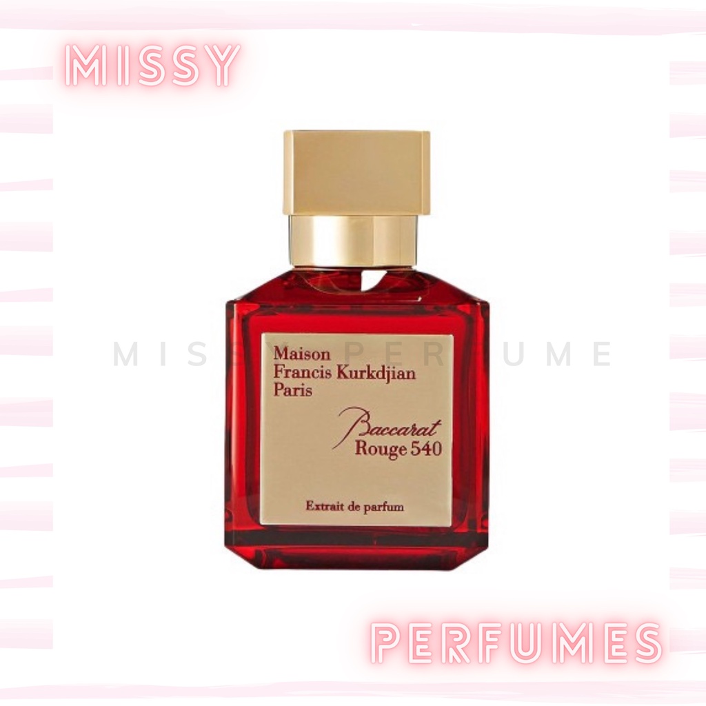 Nước hoa Baccarat Rouge 540 Extrait de Parfum 5ml/10ml - missy perfumes