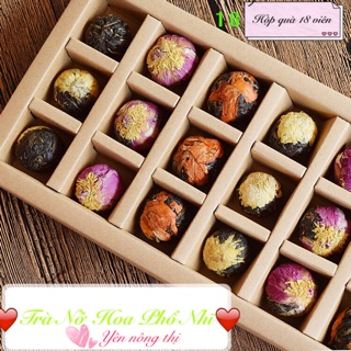 Trà Nở Hoa Phổ Nhĩ 18 viên