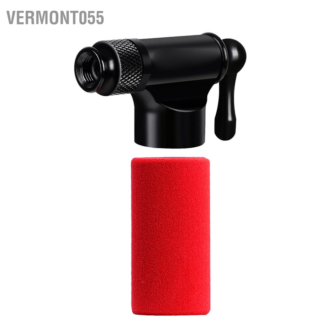 Vermont055 Máy bơm lốp xe đạp CO2 Lạm phát nhanh Bộ công cụ cho di động với miếng xốp che leo núi