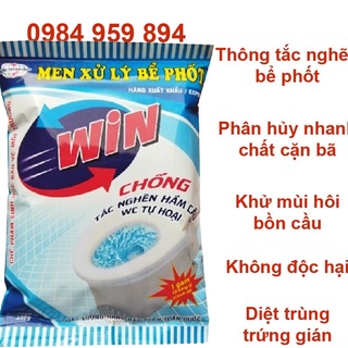Men xử lý bể phốt win - men đổ bồn cầu - men vi sinh xử lý bể phốt - chống tắc nghẽn - khử mùi hôi