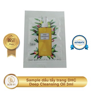 Sample dầu tẩy trang DHC Deep Cleansing Oil 3ml