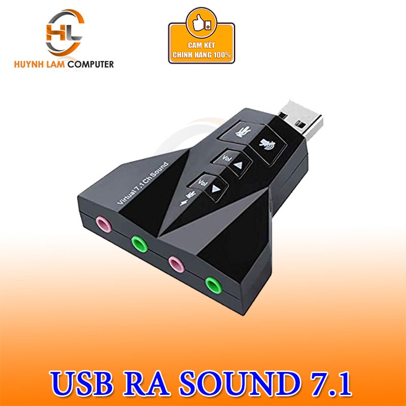 USB ra Sound 3D Virtual 7.1 Phi Thuyền 4 Cổng