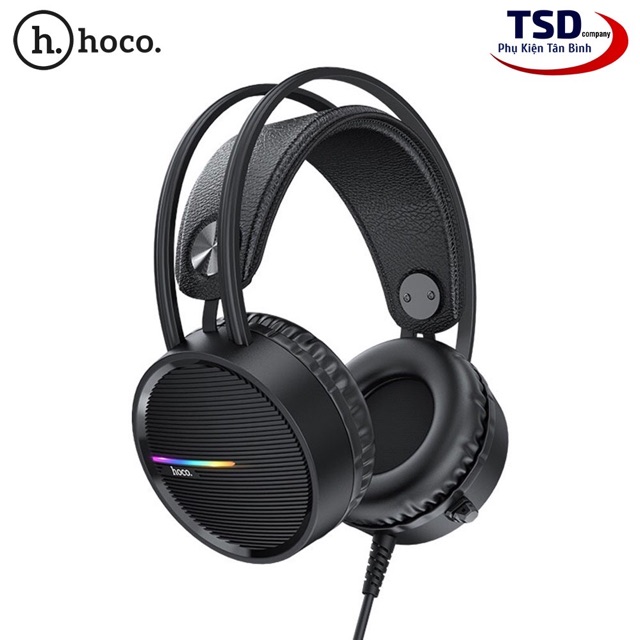 Tai nghe gaming chụp tai cho máy tính pc chính hãng Hoco W100