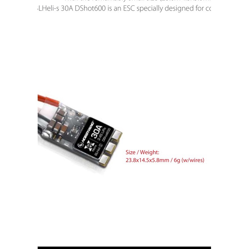 ESC Hobbywing Dshot600 Xrotor 30A