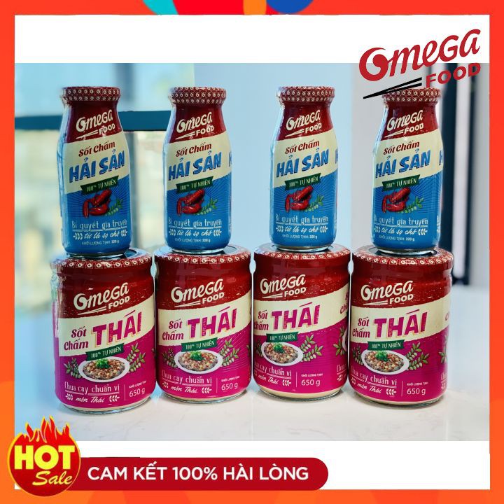 [ SỈ GIÁ SỐC ] Combo Sốt Chấm Hải Sản 320g Và Sốt Chấm Thái Omega Food Thơm Ngon