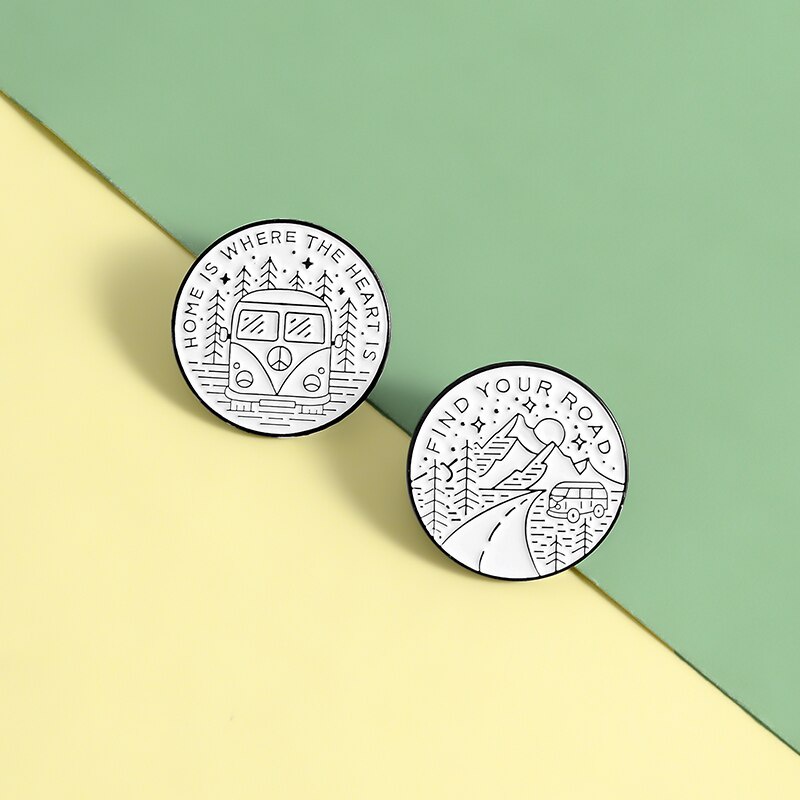 Ghim cài áo bằng kim loại tráng men cứng dễ thương