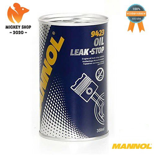 [Pro] Phụ Gia Chống Rỉ Nhớt Động Cơ, Phục Hồi Phốt, Joint Cao Su MANNOL Oil Leak-Stop 9423 – 300ML, Hàng Đức Chính Hãng