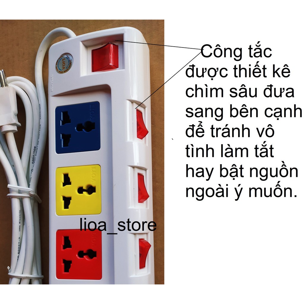 Ổ CẮM LiOA 4 ĐA NĂNG -  ĐỒNG HỒ V .