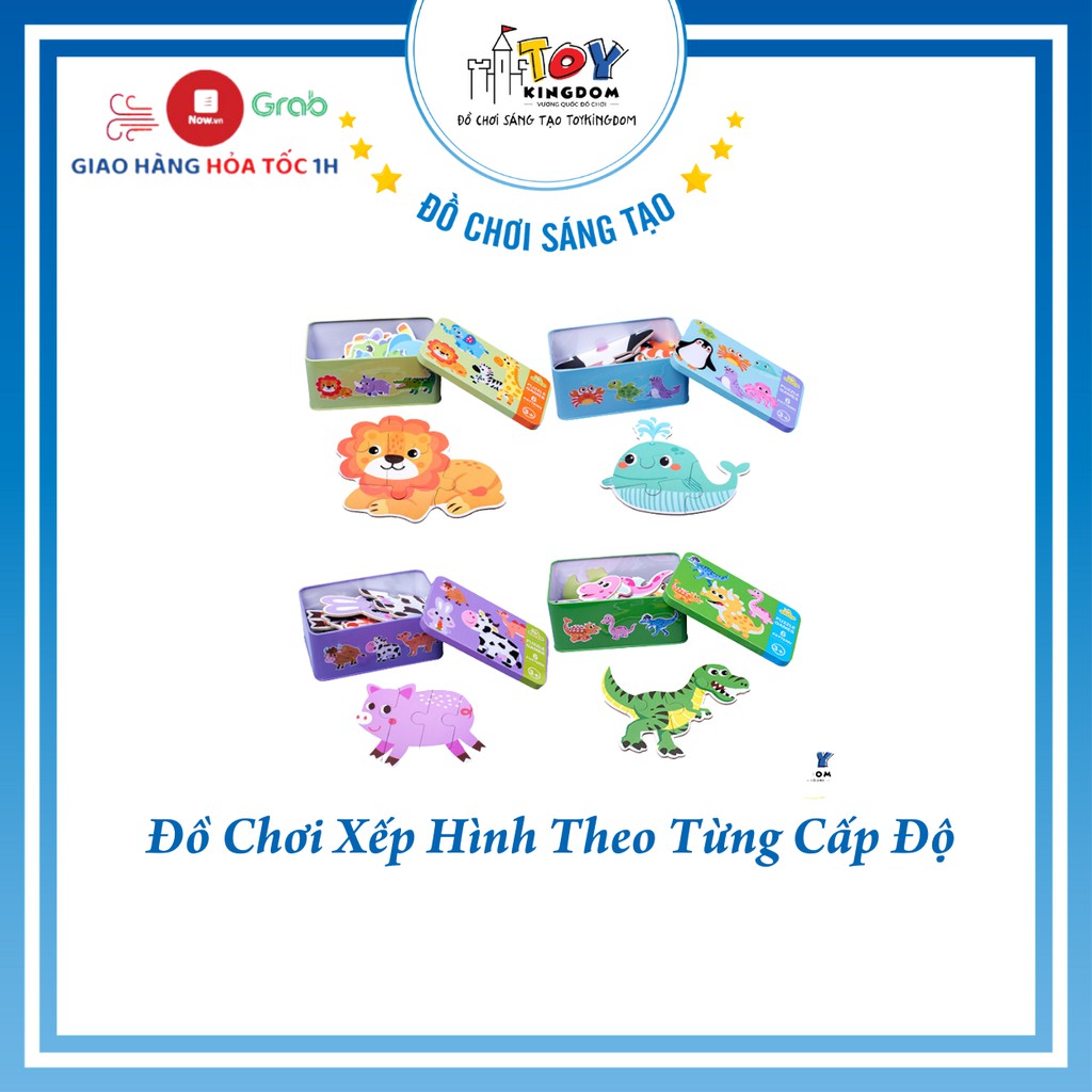 Bộ Đồ Chơi Xếp Hình - Giúp Bé Sáng Tạo Theo Chủ Đề Động Vật, Giao Thông, Màu Sắc...