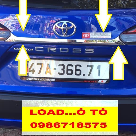 Ốp Tay Cốp Toyota Cross ❤️ Ốp Tay Mở Cốp Xe Toyota Corolla Cross