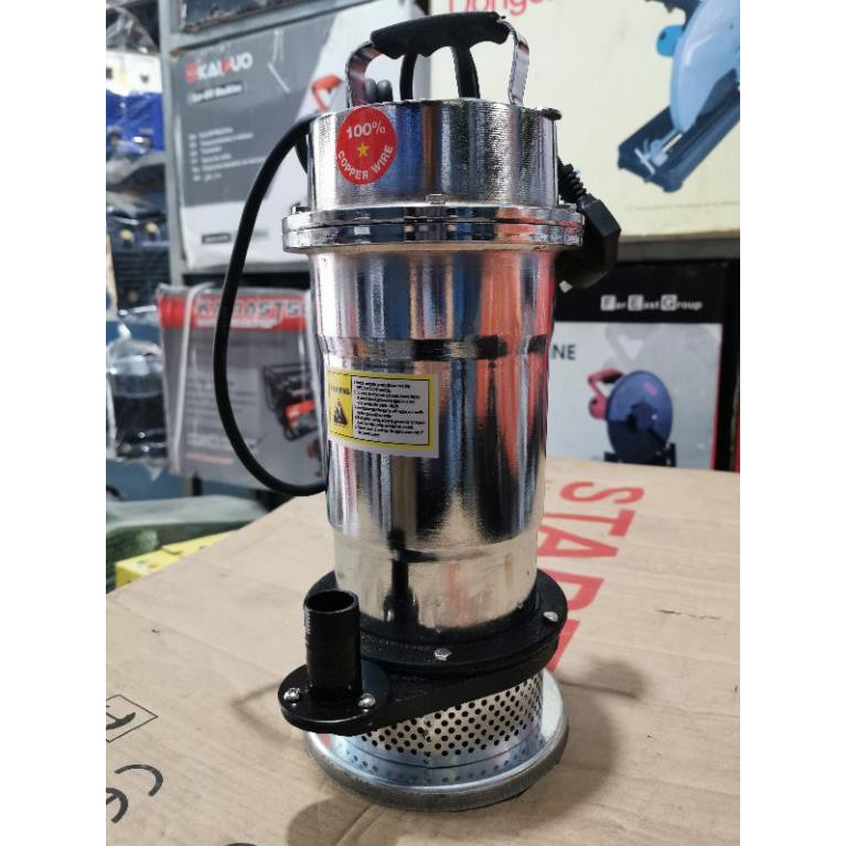 Máy Bơm Chìm Bơm Tõm INOX 750W F27 100% Dây Đồng