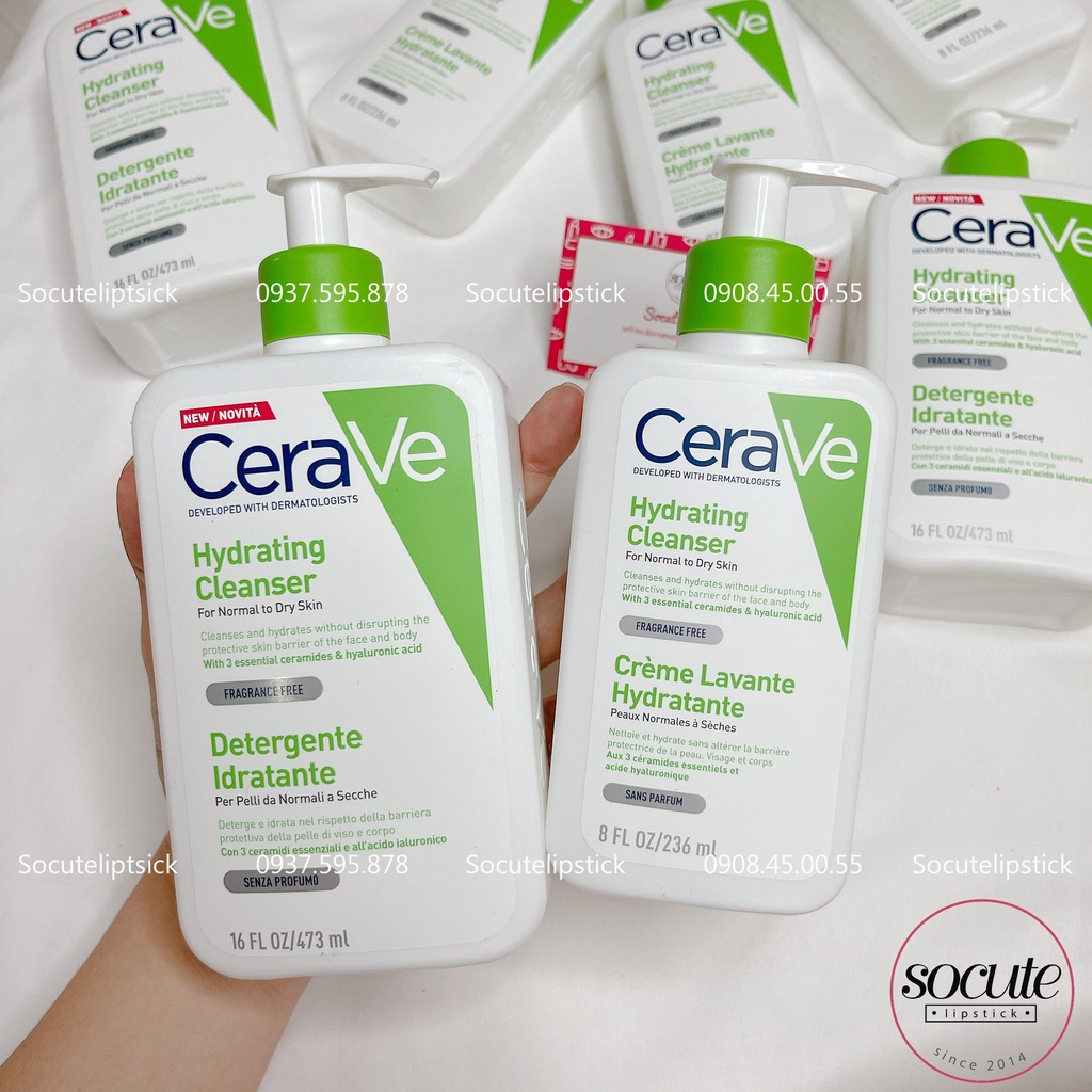 Sữa rửa mặt CeraVe Hydrating Facial Cleanser 87ml - 236ml - 473ml - 562ml