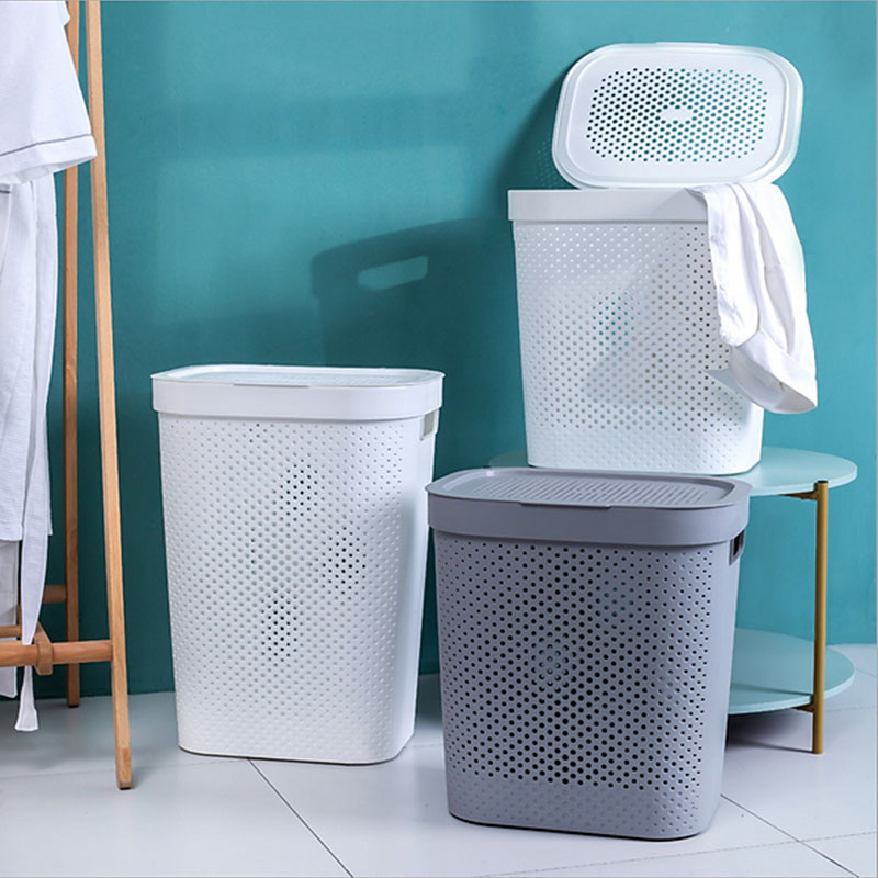 Sọt có nắp đựng đồ đồ chơi trẻ em, quần áo bẩn trong phòng ngủ, phòng tắm
