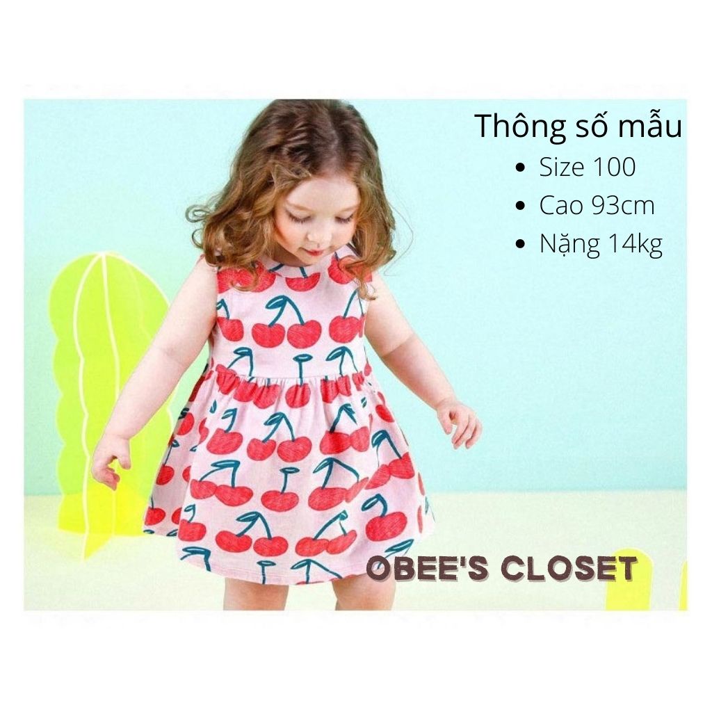 Váy bé gái Obee's Closet Đầm Hàn Quốc cho bé gái 1 - 8 tuổi