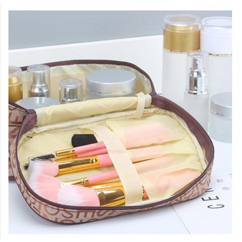 Túi đựng mỹ phẩm trang điểm họa tiết chữ cỡ lớn , túi đựng đồ make up du lịch mini 88299 Tổng Kho Sỉ vp 88