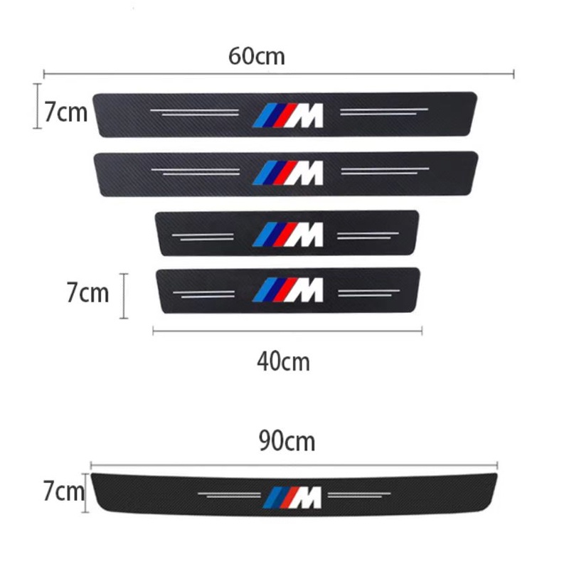 Sticker Sợi Carbon Dán Cửa Xe Hơi BMW E46 E39 E60 E90 F10 F30 G20 G30 F48 F15 F25 G01 G05