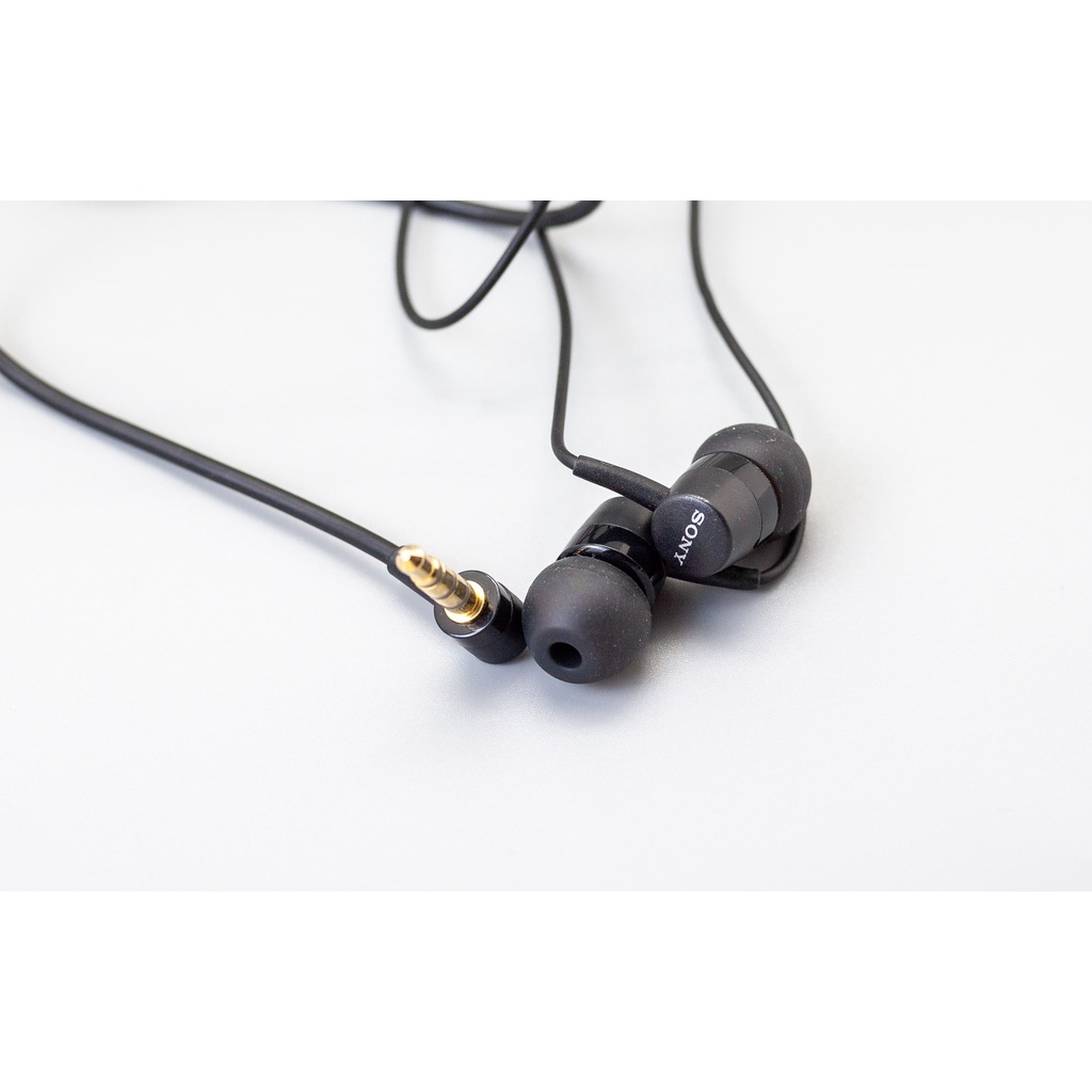 Tai nghe Sony MH750 thiết kế in-ear  đầu cắm 3.5mm phù hợp cho hầu hết điện thoại Sony xperia